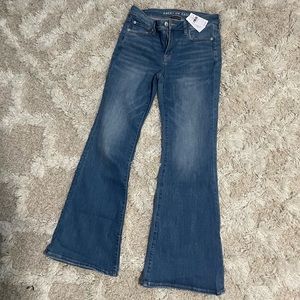 American Eagle Next Level Stretch Low Rise Flare Jeans